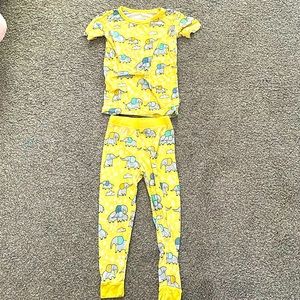Little sleepies yellow elephant pajamas
